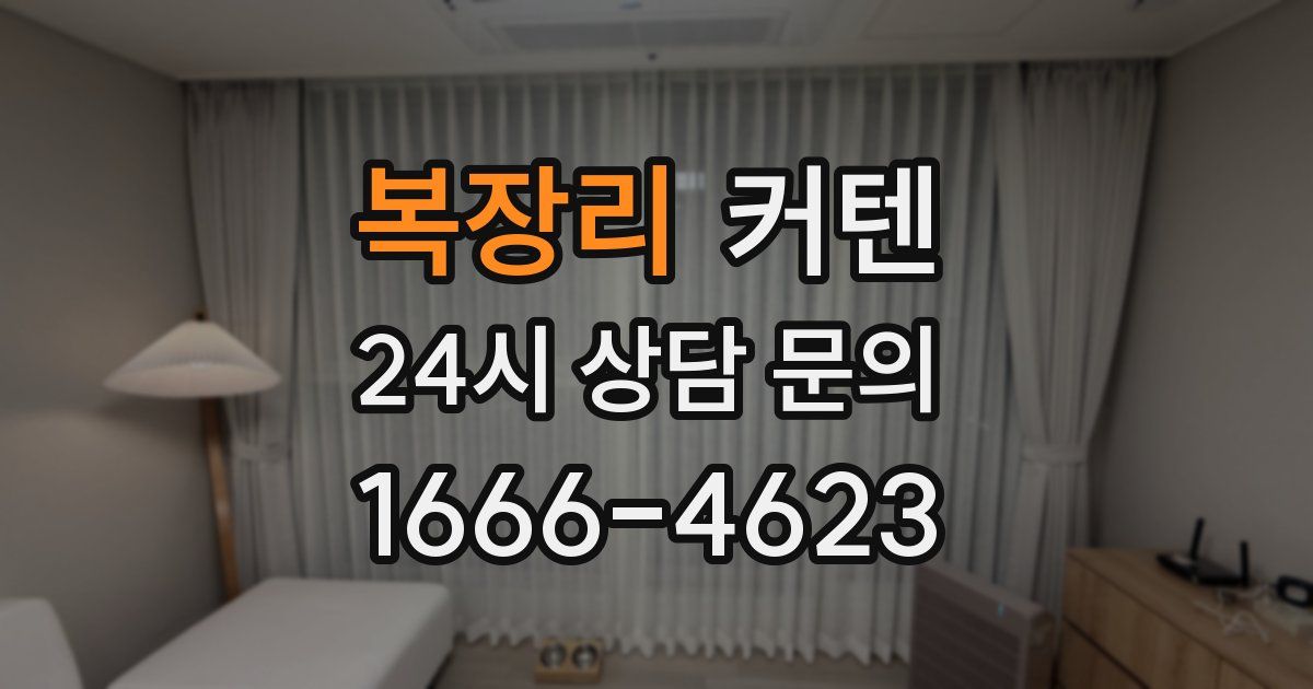 복장리 커텐