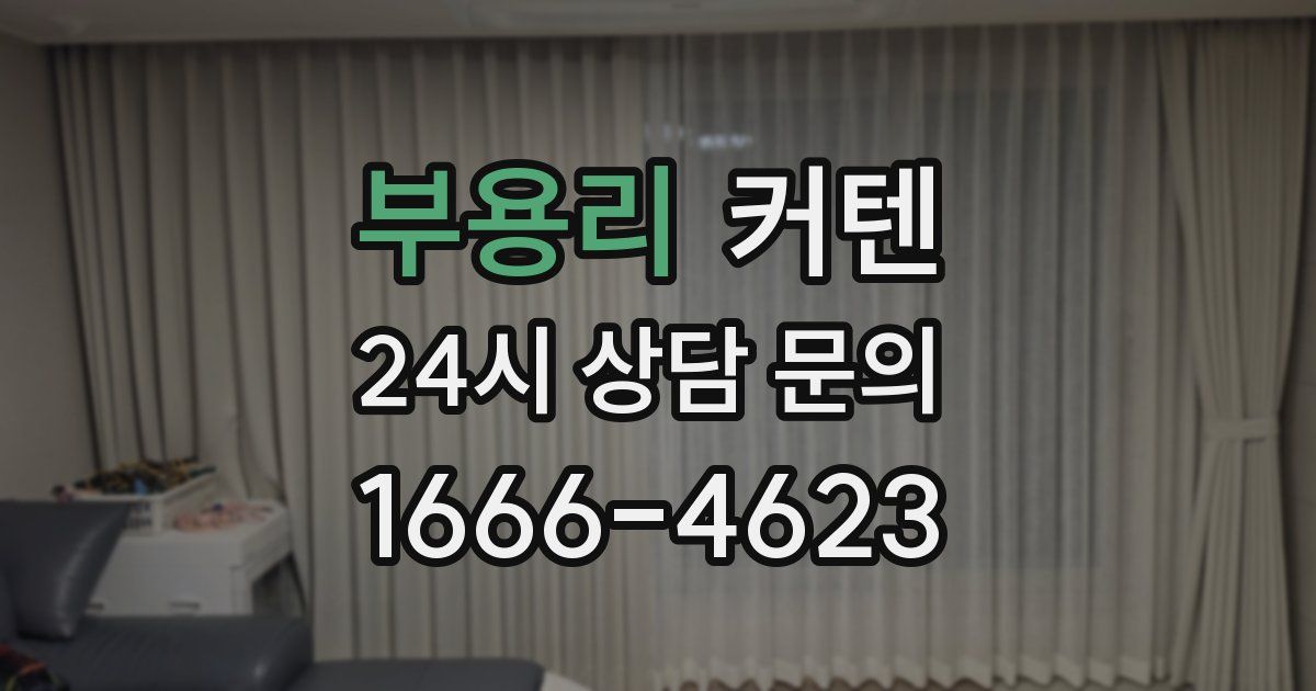 부용리 커텐