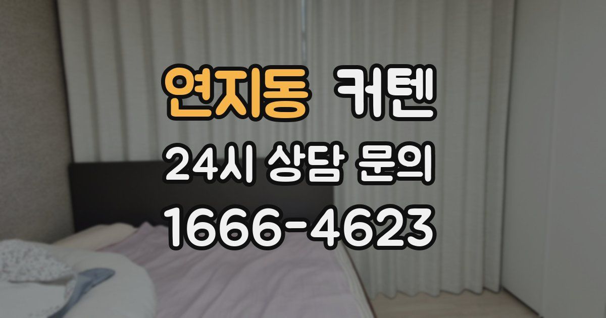 연지동 커텐