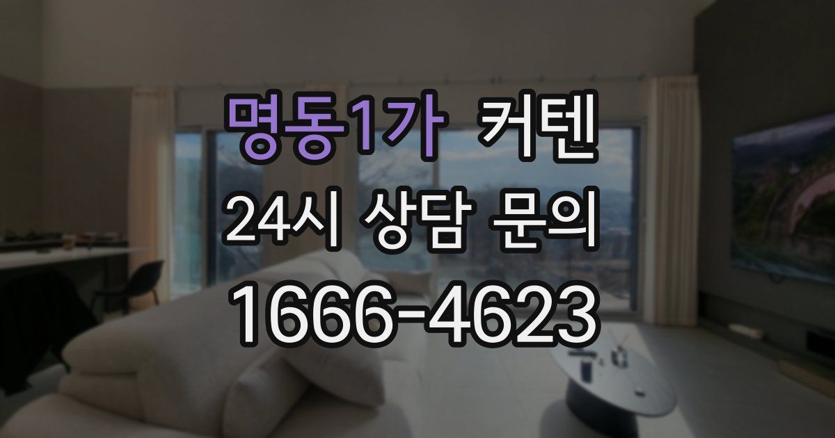 명동1가 커텐