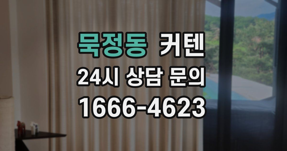 묵정동 커텐