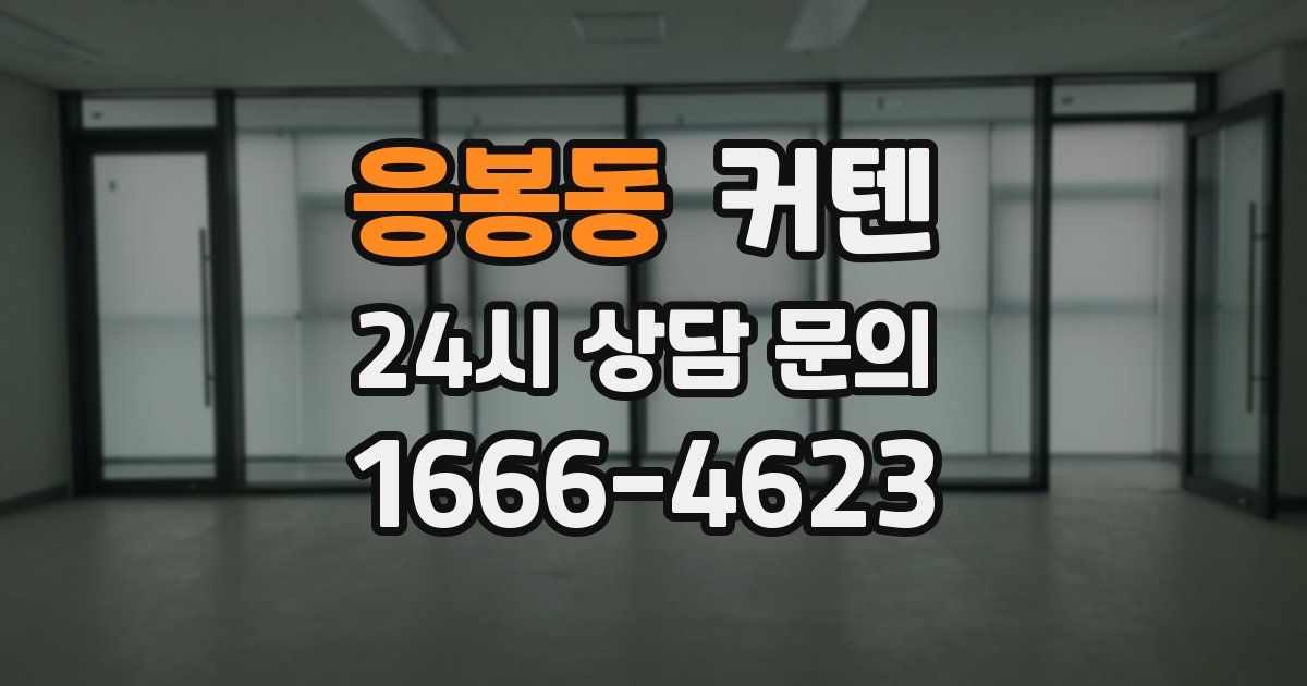 응봉동 커텐