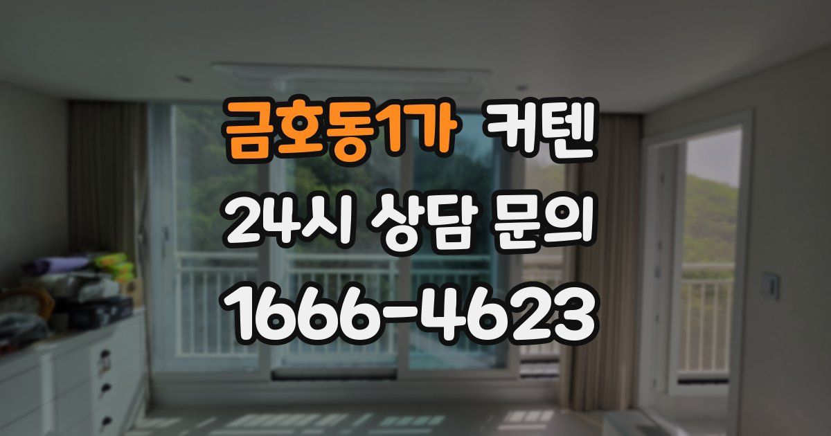 금호동1가 커텐
