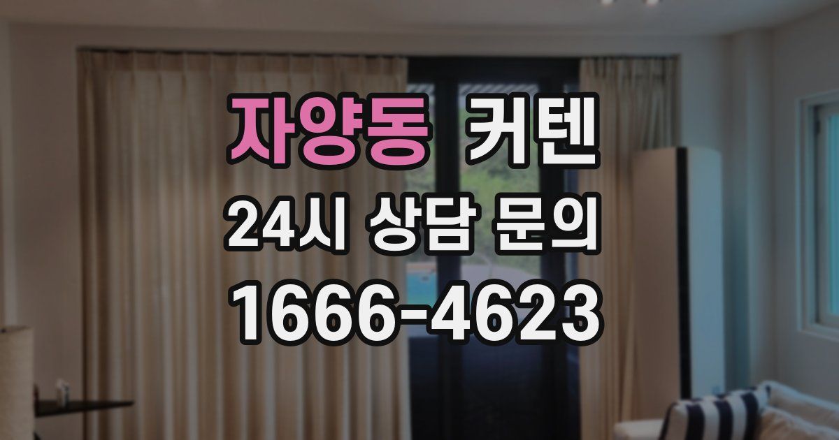 자양동 커텐