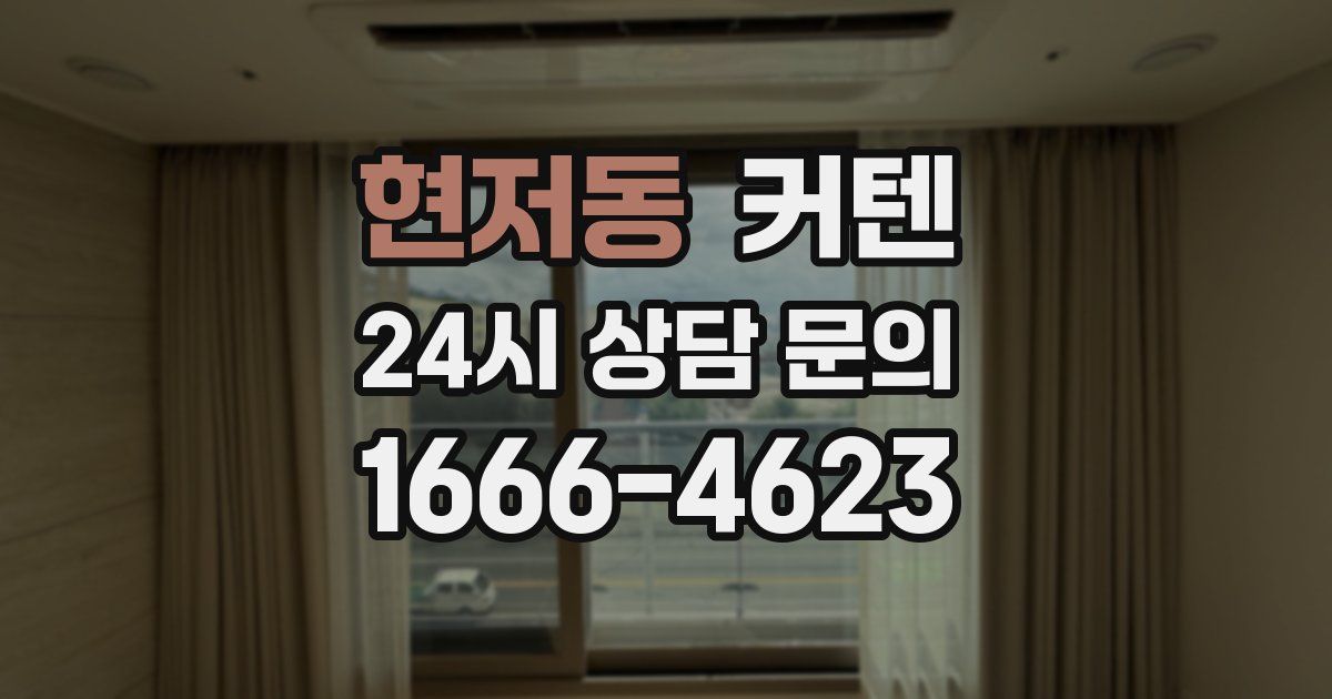 현저동 커텐