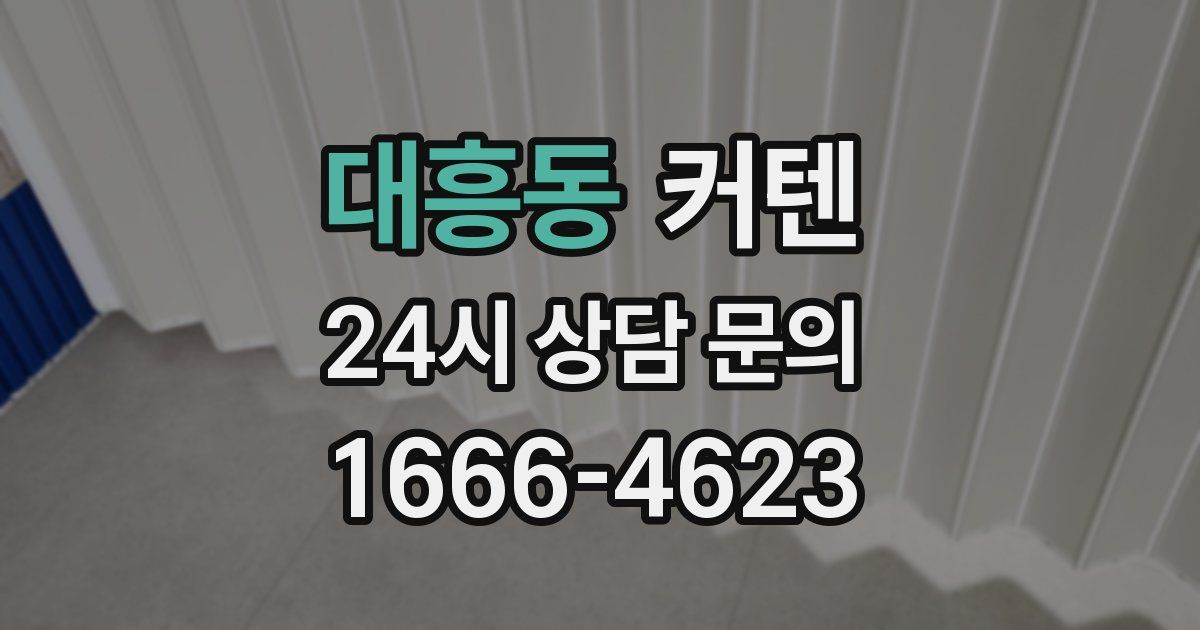 대흥동 커텐
