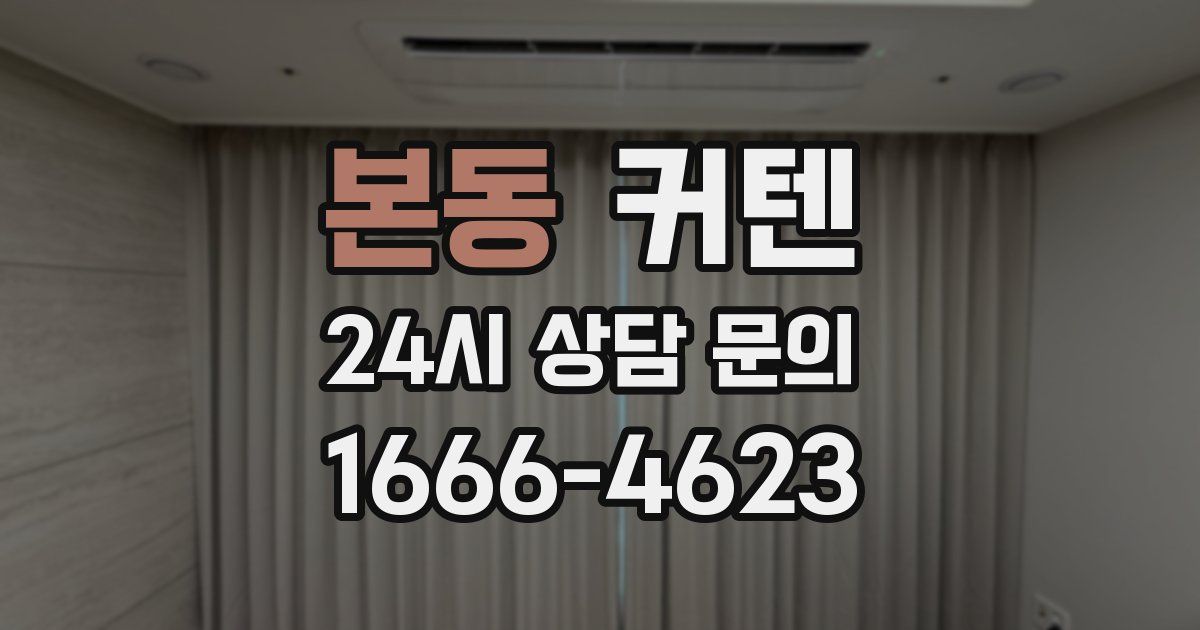 본동 커텐