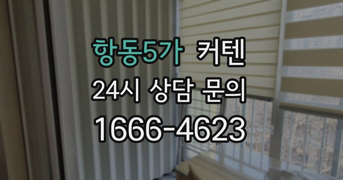 항동5가 커텐