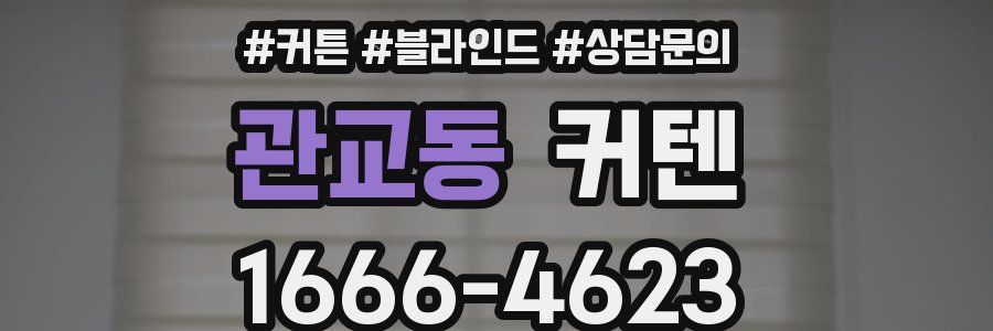 관교동 커텐
