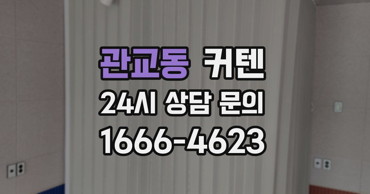 관교동 커텐