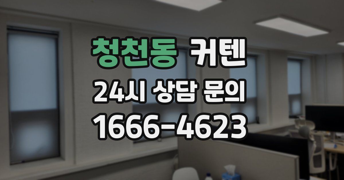 청천동 커텐