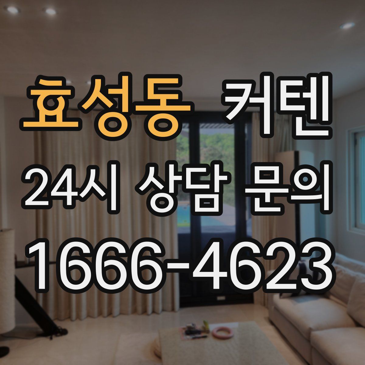 효성동 커텐