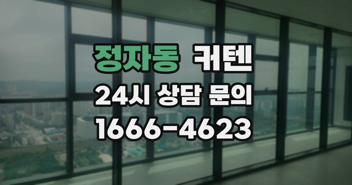 정자동 커텐