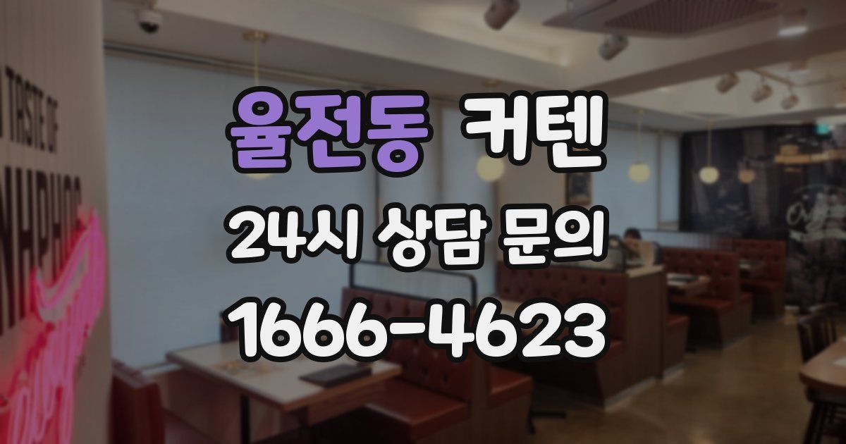 율전동 커텐