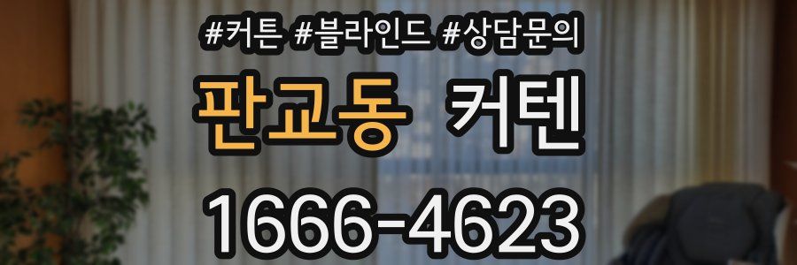 판교동 커텐