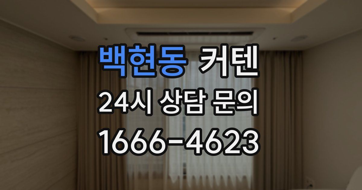 백현동 커텐
