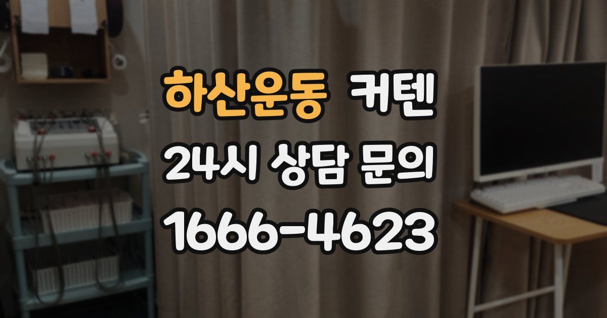 하산운동 커텐