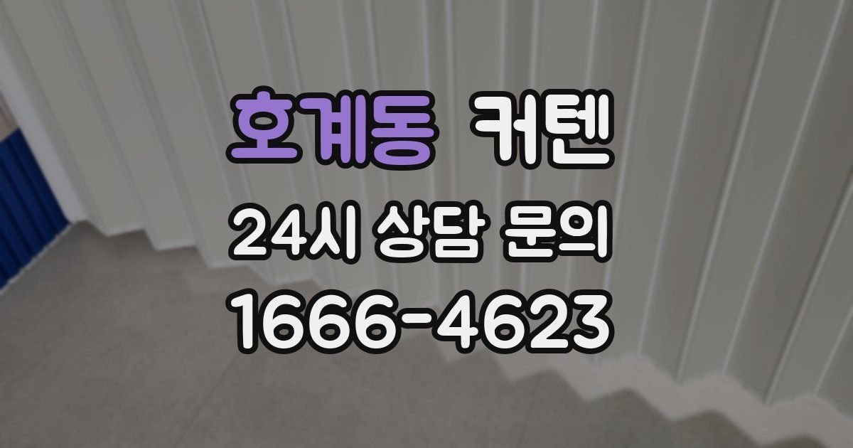 호계동 커텐