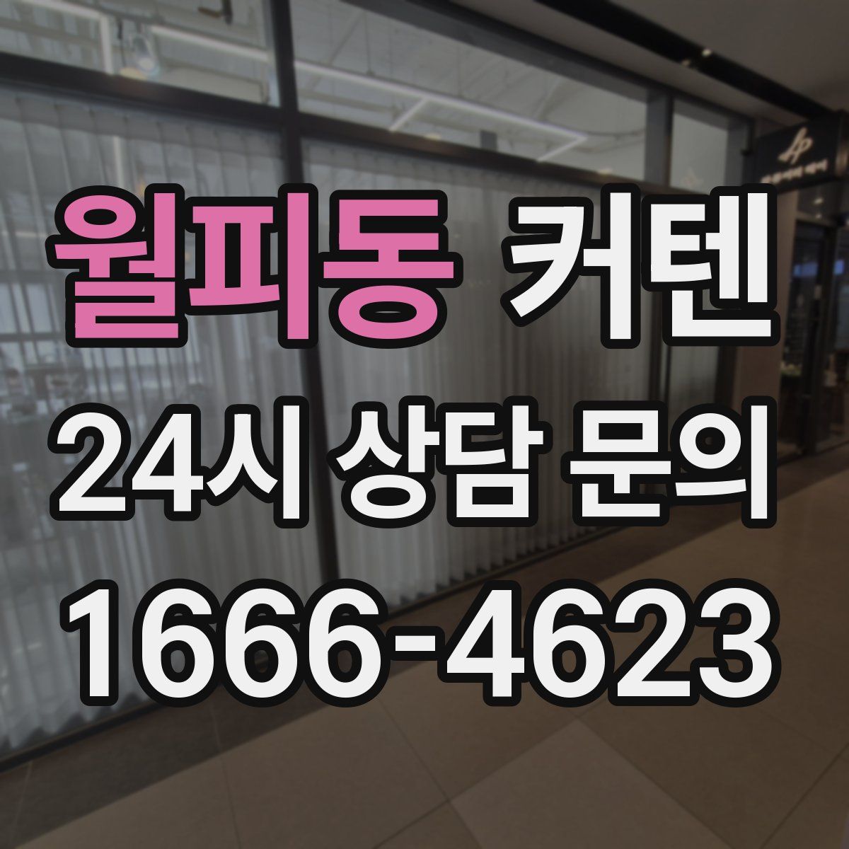 월피동 커텐