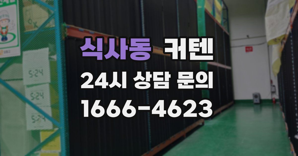 식사동 커텐
