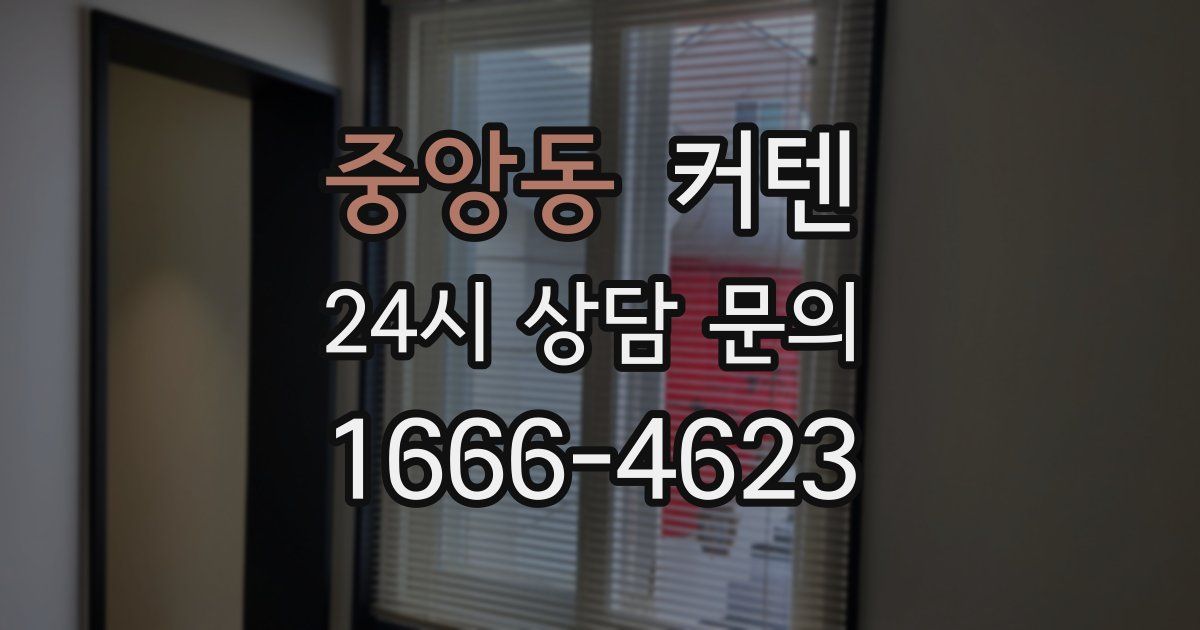 중앙동 커텐