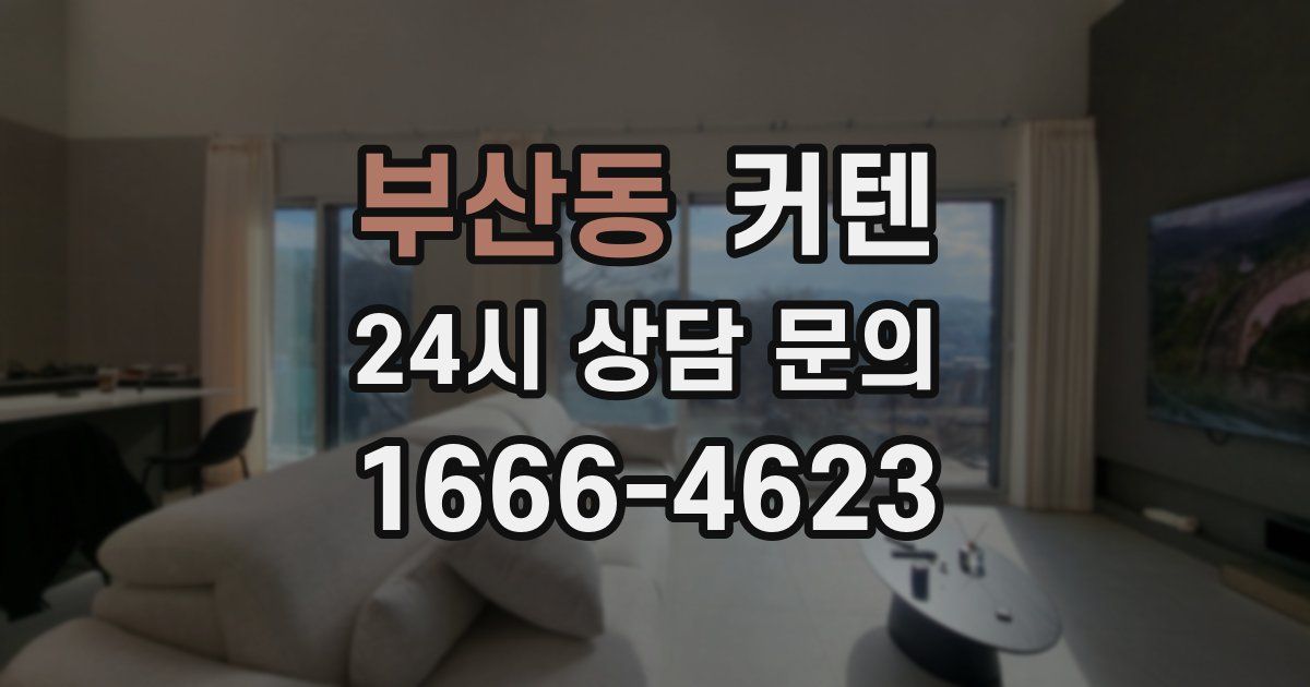 부산동 커텐