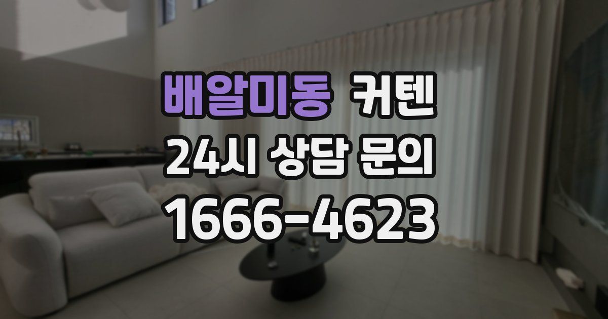 배알미동 커텐