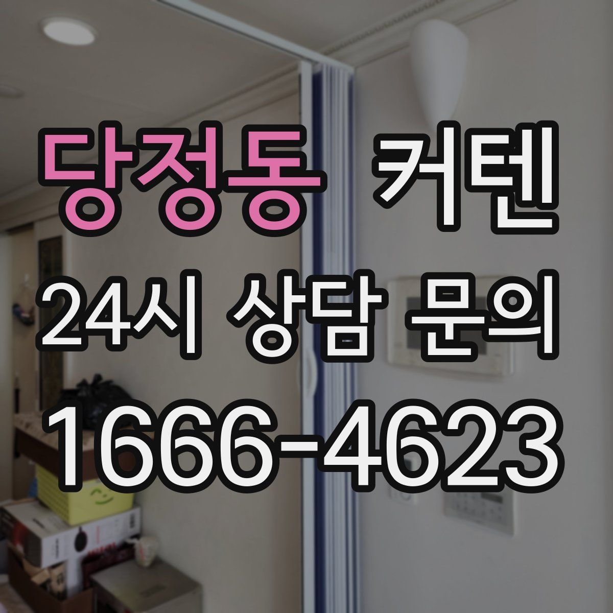 당정동 커텐