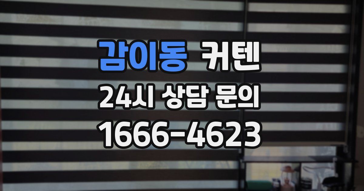 감이동 커텐