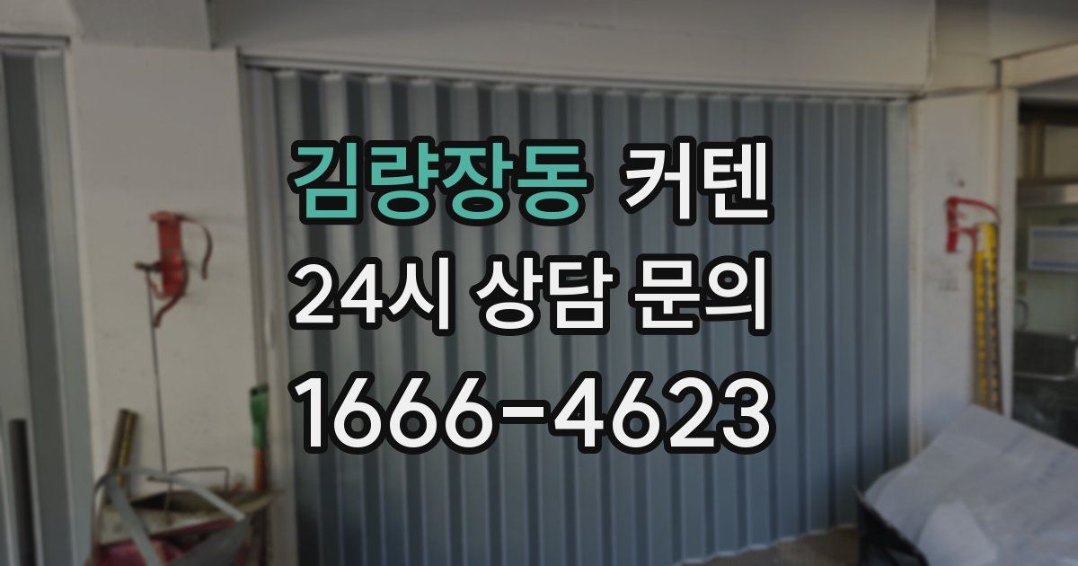 김량장동 커텐