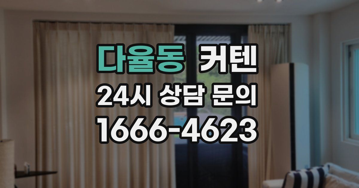 다율동 커텐