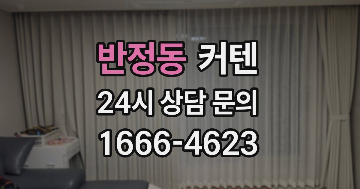 반정동 커텐