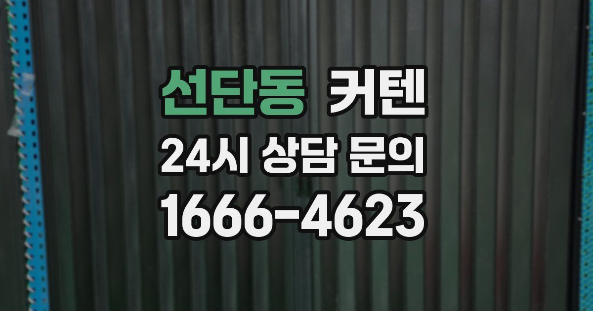 선단동 커텐
