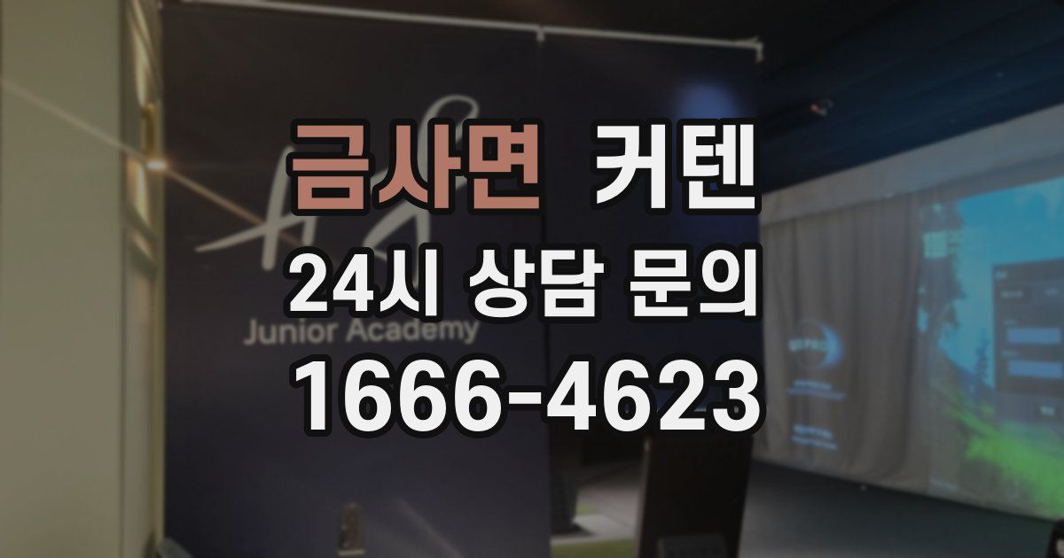 금사면 커텐