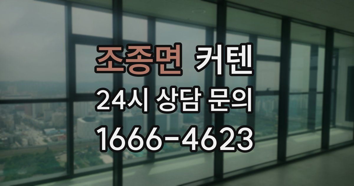 조종면 커텐