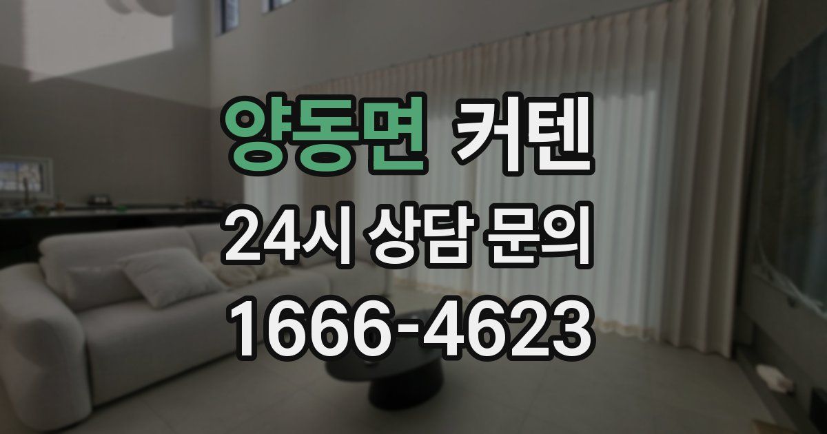 양동면 커텐