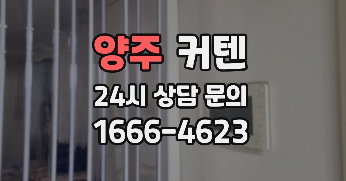 양주 커텐