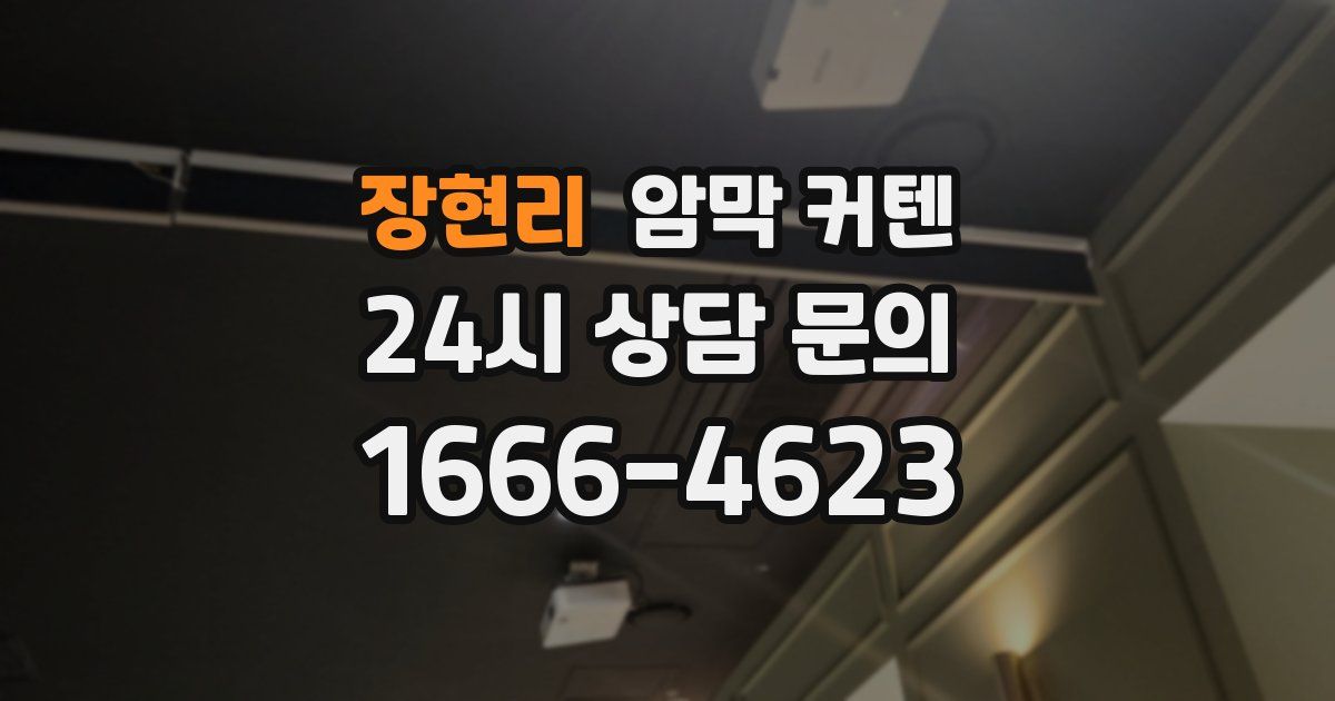 장현리 암막 커텐