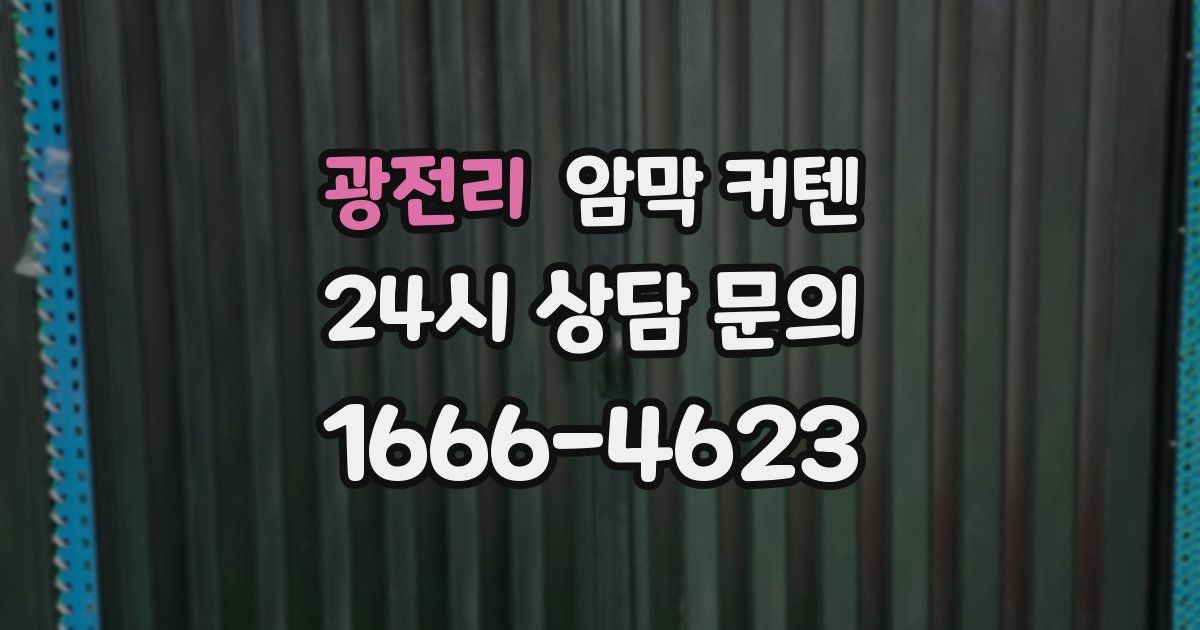 광전리 암막 커텐