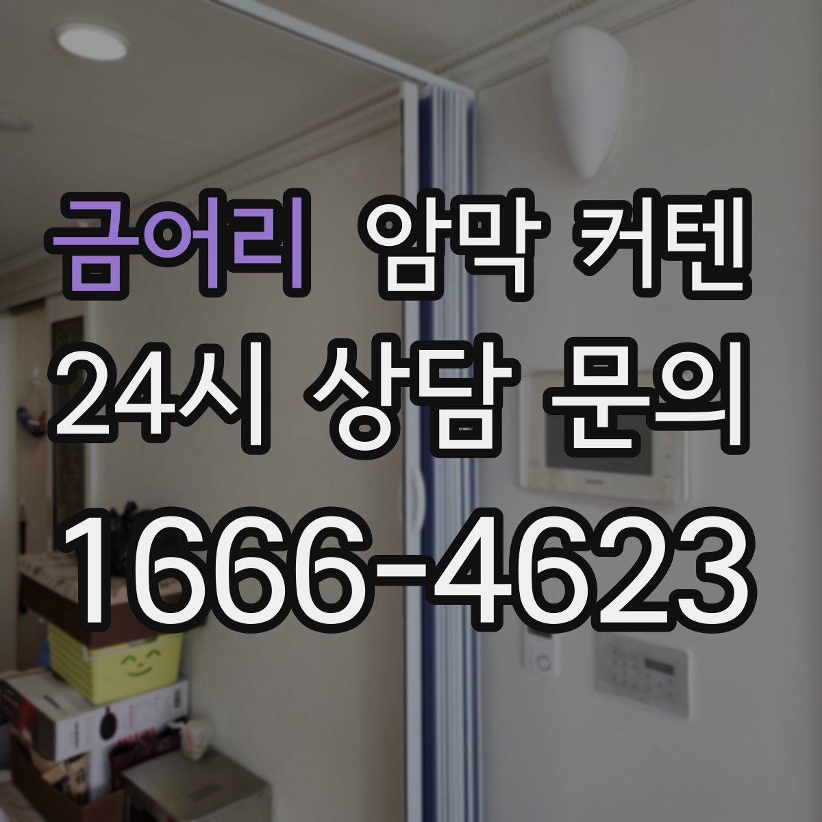 금어리 암막 커텐