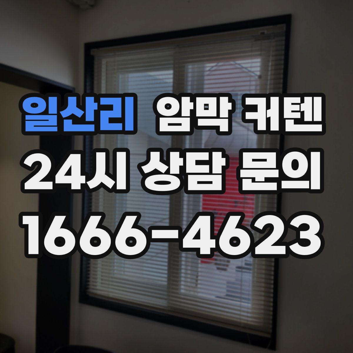 일산리 암막 커텐
