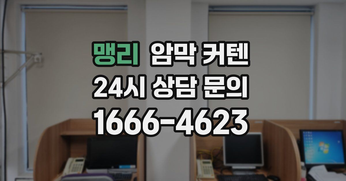 맹리 암막 커텐