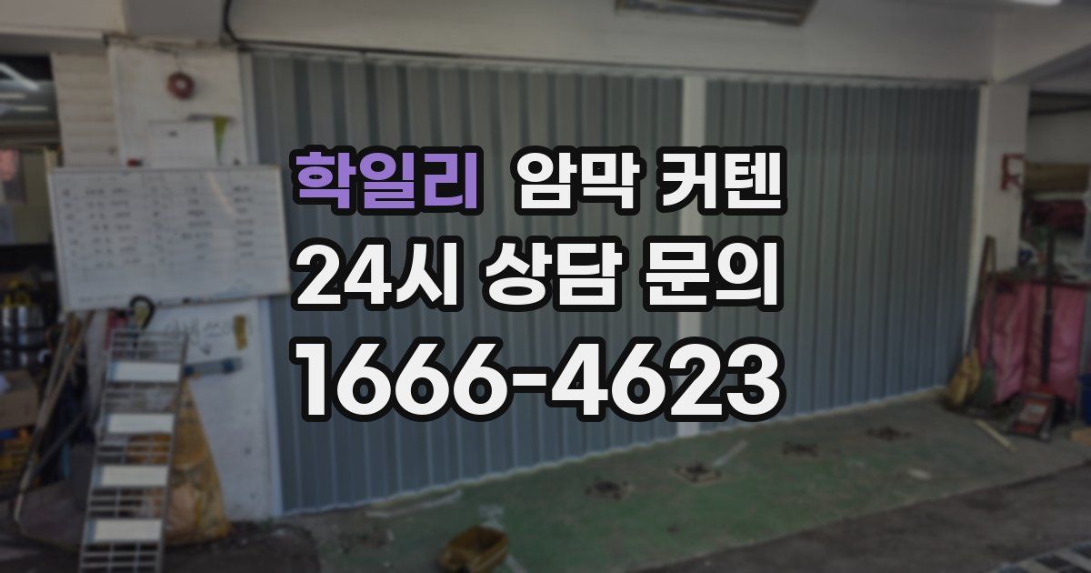 학일리 암막 커텐