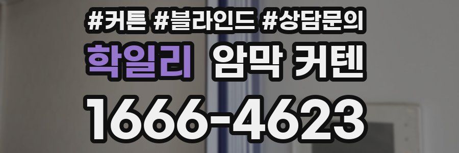 학일리 암막 커텐