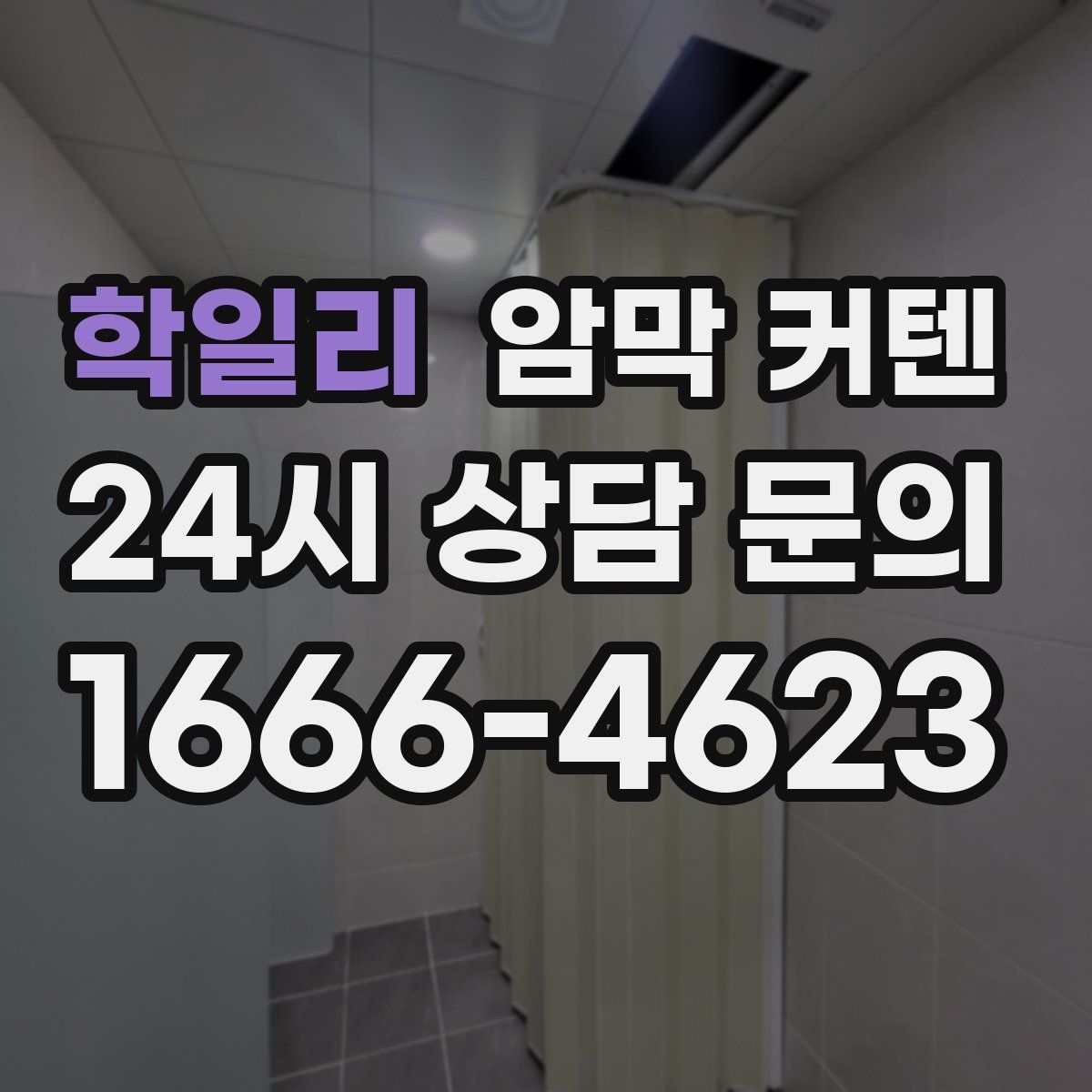 학일리 암막 커텐