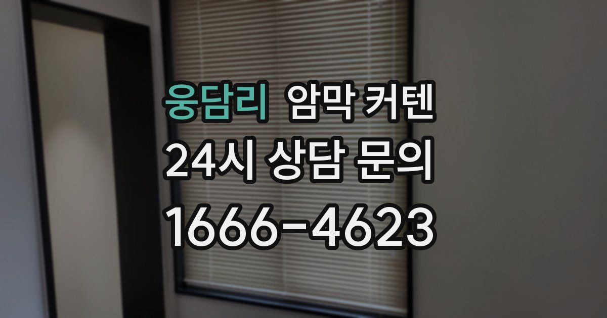 웅담리 암막 커텐