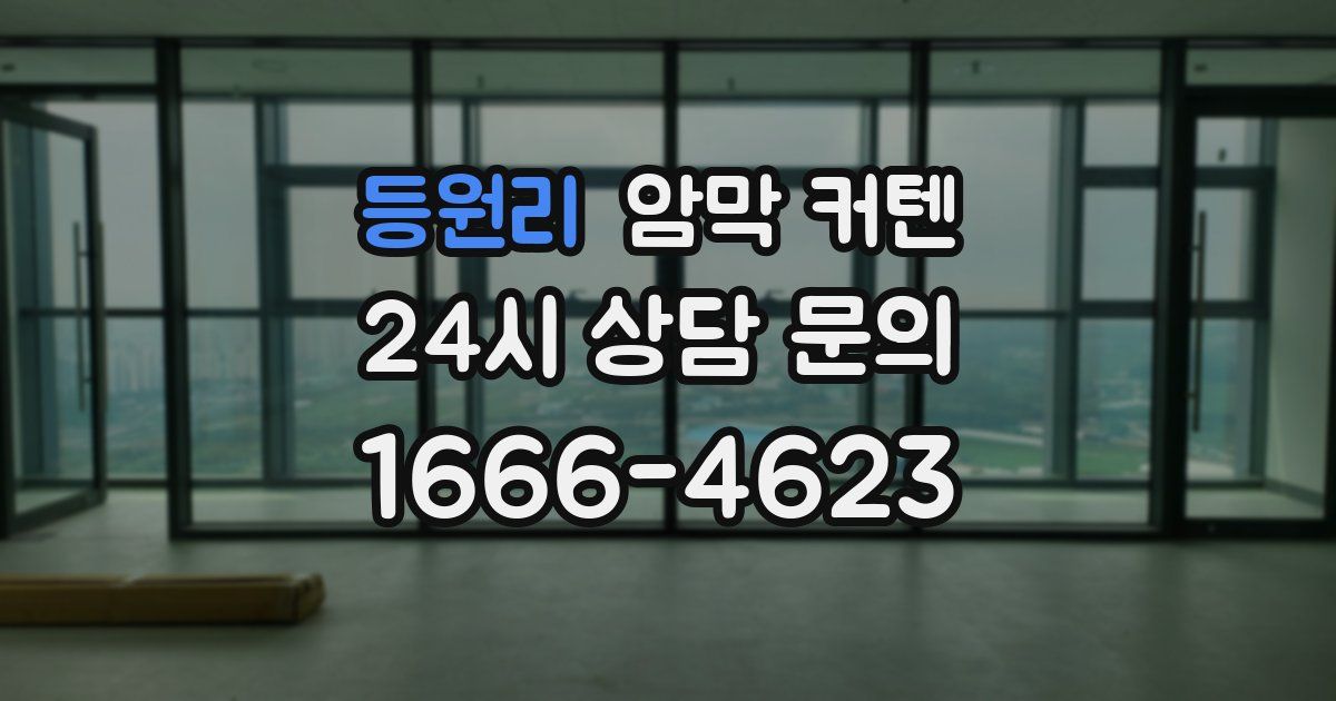 등원리 암막 커텐