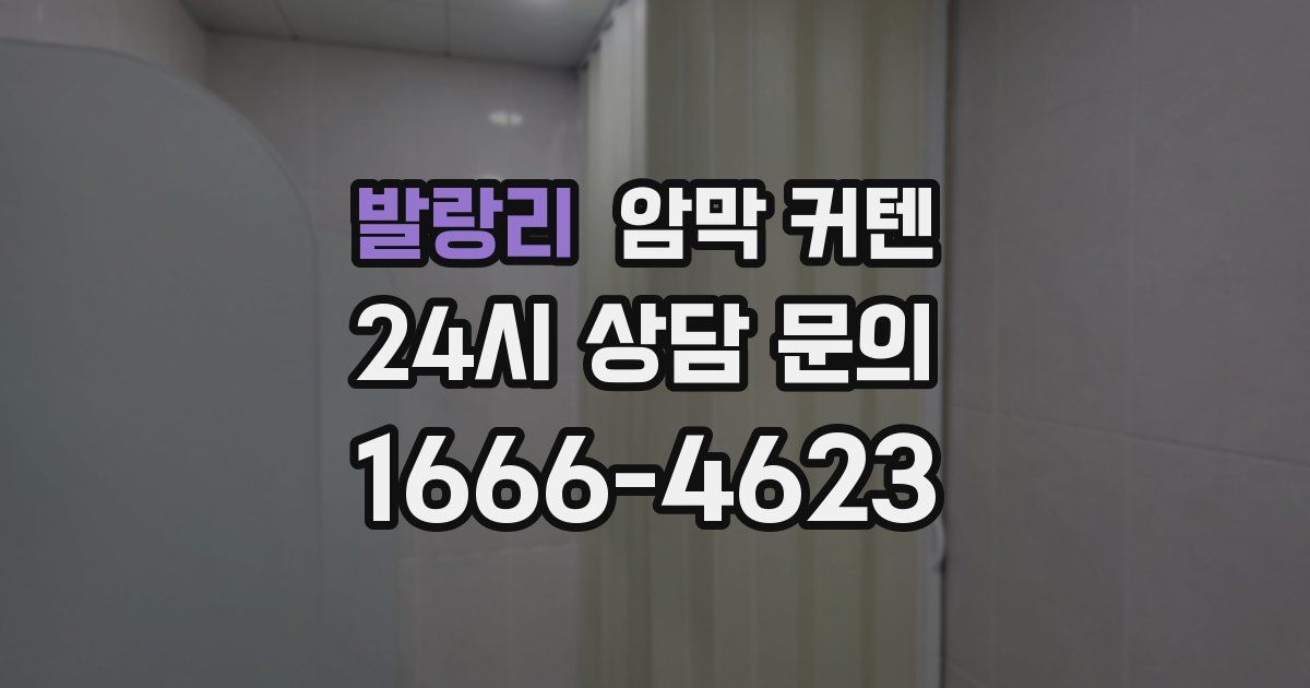 발랑리 암막 커텐
