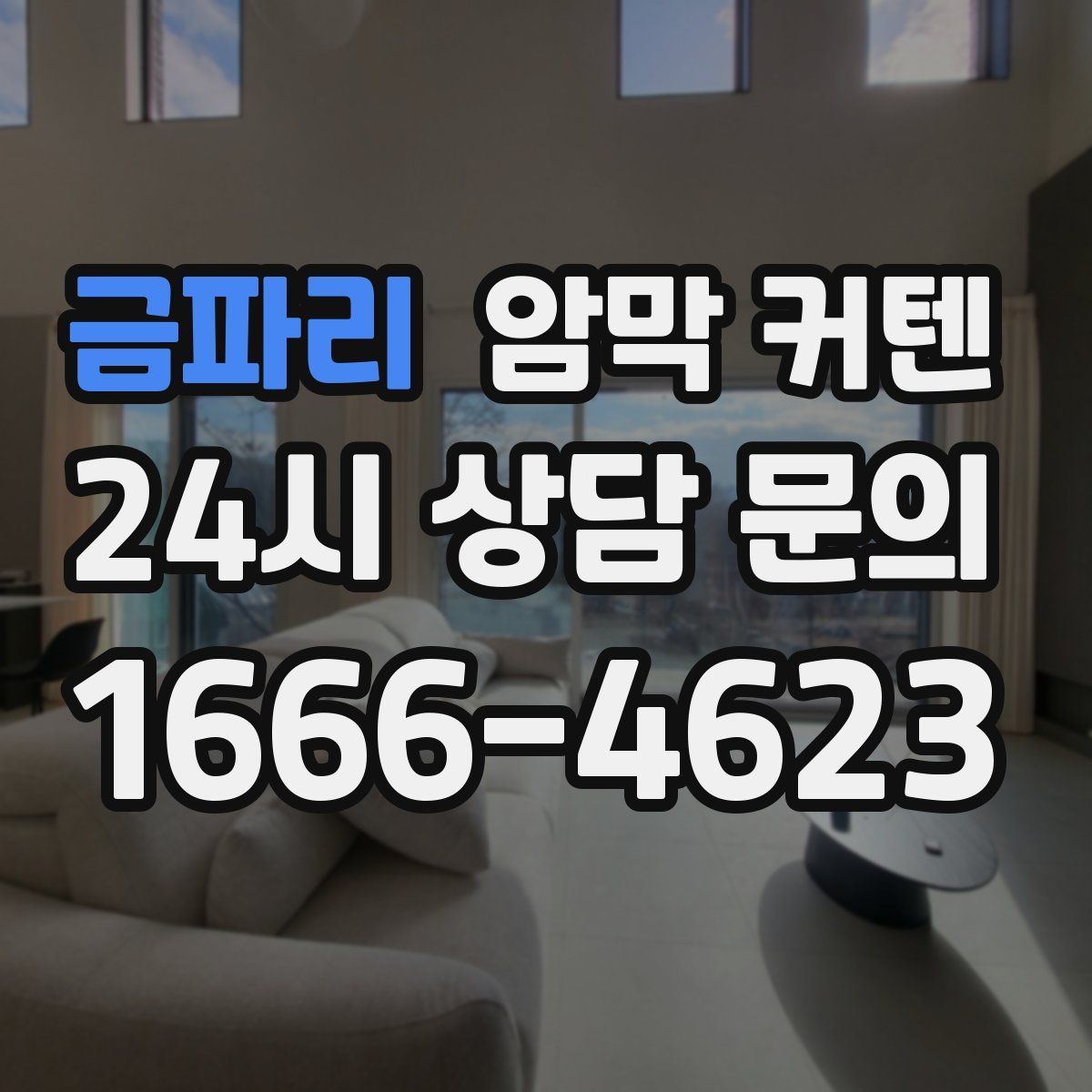 금파리 암막 커텐