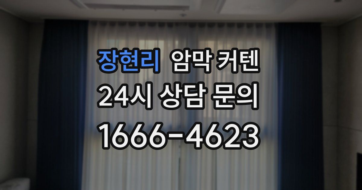 장현리 암막 커텐